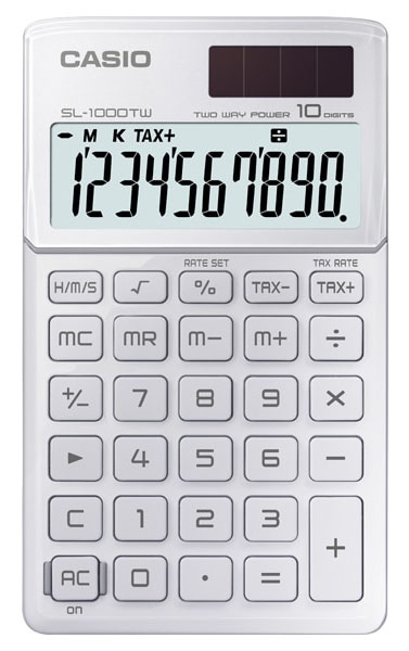 Casio SL-1000TW edullisesti Laskimet.netistä. Edulliset laskimet ja laskinneuvonta samaan hintaan laskinten asiantuntijalta.