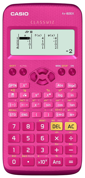 Casio fx-82EX ClassWiz (pinkki) edullisesti Laskimet.netistä. Edulliset laskimet ja laskinneuvonta samaan hintaan laskinten asiantuntijalta.
